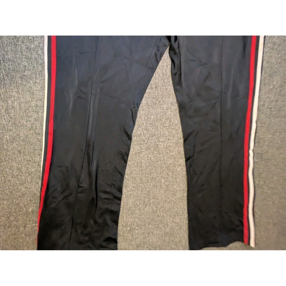 Vintage Adidas Track Pants 2003 Striped Red Fleece Lined Joggers Mens Large Y2K - Picture 3 of 9